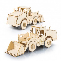 Executive Games - BRANDCRAFT Wheel Loader Wooden Model