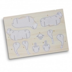 Executive Games - BRANDCRAFT Sheep Wooden Model