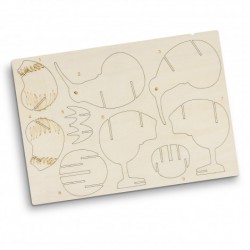 Executive Games - BRANDCRAFT Kiwi Wooden Model