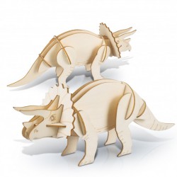 Executive Games - BRANDCRAFT Triceratops Wooden Model