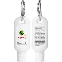 Sunscreen & Lip Balm - 60ml Australian Made Spf50 Sunscreen Lotion With Carabiner
