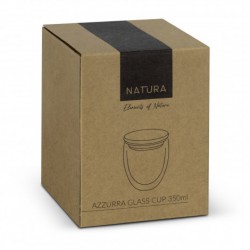 Reusable Coffee Cups - Glass - NATURA Azzurra Glass Cup - 350ml