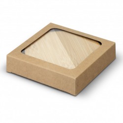 Coasters - Bamboo Bottle Opener Coaster Set of 2 - Round