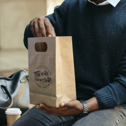 Paper Bags - Medium Die Cut Paper Bag Portrait
