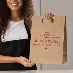 Paper Bags - Large Die Cut Paper Bag Portrait
