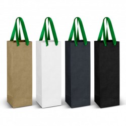 Paper Bags - Wine Ribbon Handle Paper Bag