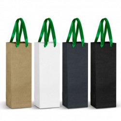 Paper Bags - Champagne Ribbon Handle Paper Bag