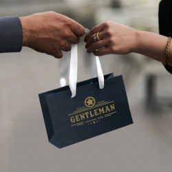 Paper Bags - Small Ribbon Handle Paper Bag