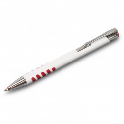 Metal Promotional Pens - Panama Grip Pen Metal - White Barrel