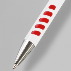 Metal Promotional Pens - Panama Grip Pen Metal - White Barrel