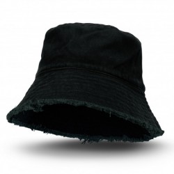 Wide Brim Hats - Raw Edge Bucket Hat