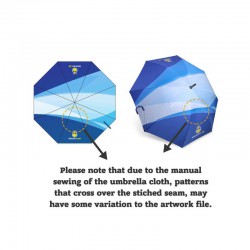 Custom Made Umbrellas - Custom Made RPET Lightweight Umbrella with Wooden Handle