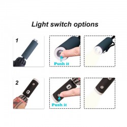 Custom Made Umbrellas - Folding Ten-Panel Umbrella with LED Light