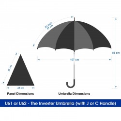 Inverted Umbrellas - The Inverter Umbrella with C Handle