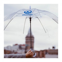 Custom Made Umbrellas - Transparent Eight-Panel Umbrella