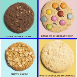 50g White Chocolate & Macadamia Cookie Packed in Cello Bags