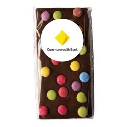 100g Premium Milk Chocolate Spotty Bar Packed in Cello Bags
