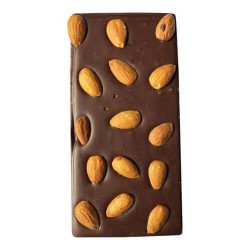 100g Premium Dark Chocolate Almond Bar Packed in Cello Bags