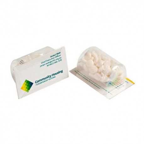 25g Mints Packed in Biz Card Sleeve