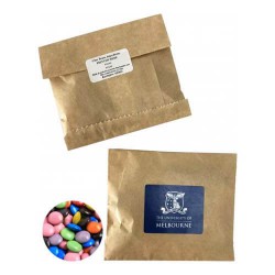 50g Chocolate Beans Packed in Kraft Paper Bag