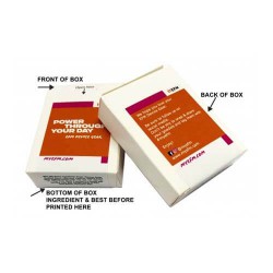 25g Chocolate Beans Packed in Flip Lid Cardboard Box