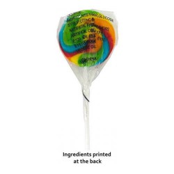 16-20g Black Candy Lollipops With Sticker