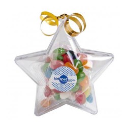 50g Jelly Beans Packed in Acrylic Stars