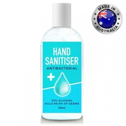 Hand Sanitisers - 125ml - 75% Australian Made Antibacterial Hand Sanitiser Gel