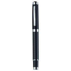 Metal Promotional Pens - Carbon Fibre Rollerball Pen