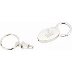 Metal Keyrings - Oval Valet Key Ring