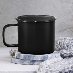 Travel Mugs - Enamel Metal Cup