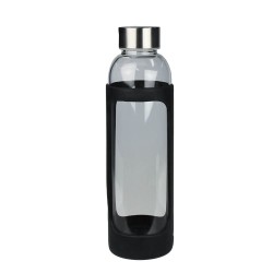 Stubby Holders - Sleeve Glass Drink Bottle with Stainless Steel Lid