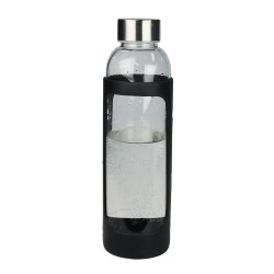 Stubby Holders - Sleeve Glass Drink Bottle with Stainless Steel Lid