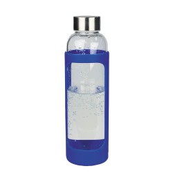 Stubby Holders - Sleeve Glass Drink Bottle with Stainless Steel Lid