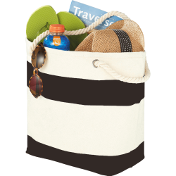 Cotton & Calico Tote Bags - Capri Stripes Cotton Tote