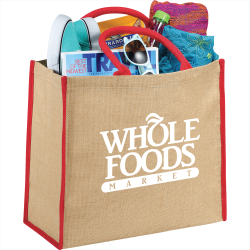 Calico & Jute Bags - Large Jute Tote