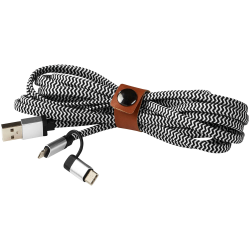 USB Hubs & Cables - Paramount 3-in-1 Fabric Charging Cable