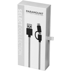 USB Hubs & Cables - Paramount 3-in-1 Fabric Charging Cable
