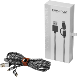USB Hubs & Cables - Paramount 3-in-1 Fabric Charging Cable