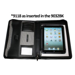 Non Leather Compendiums - A4 Zippered Compendium with Removable 3 Ring Binder