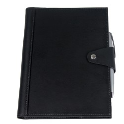 Flasks - Brigadier A5 Refill Leather Journal Padfolio