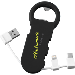 Phone Accessories - Bottle Opener with 3-in-1 Charging Cable