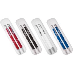 Metal Promotional Pens - Pen set in case