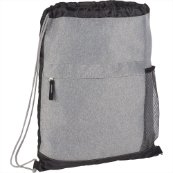 Duffle Bags & Sacks - Heather Melange Drawstring Bag