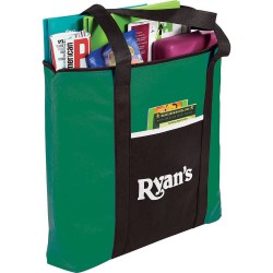 Non Woven Bags - Timeline Non-Woven Zipper Business Tote