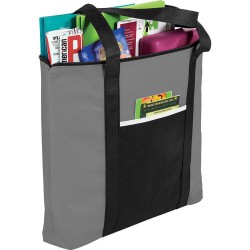 Non Woven Bags - Timeline Non-Woven Zipper Business Tote
