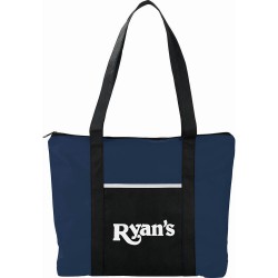 Non Woven Bags - Timeline Non-Woven Zipper Business Tote