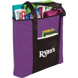 Non Woven Bags - Timeline Non-Woven Zipper Business Tote