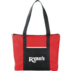 Non Woven Bags - Timeline Non-Woven Zipper Business Tote