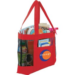 Non Woven Bags - Surfside Mesh Accent Tote